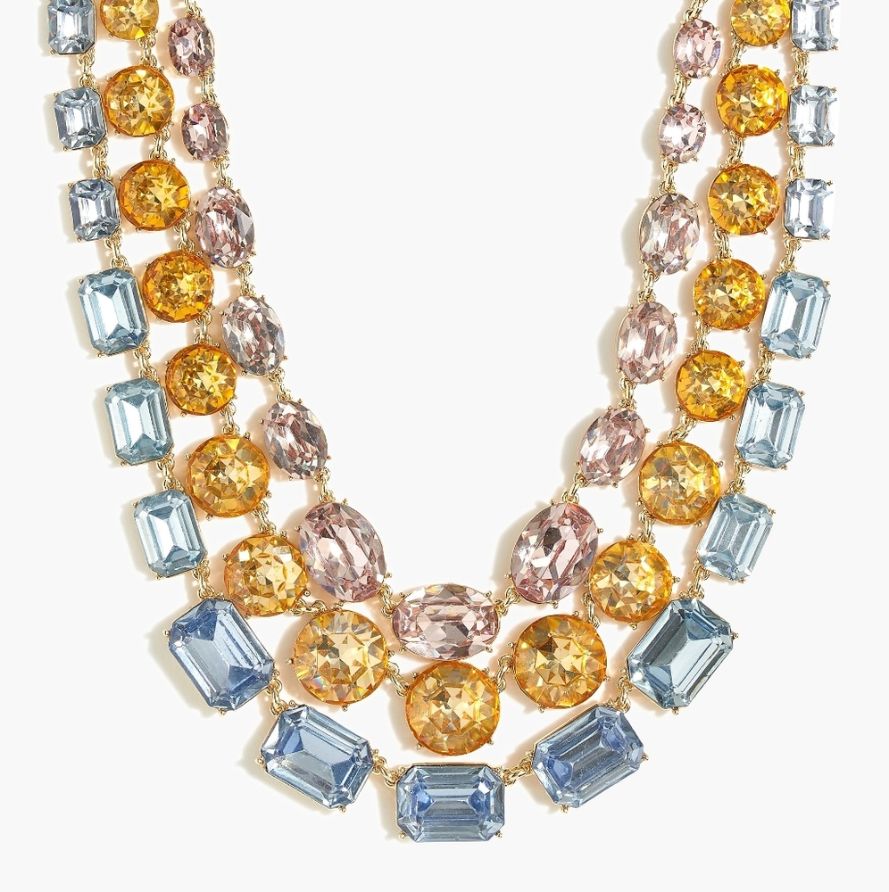 COPY - J. Crew Three-layer Crystal Statement Necklace …